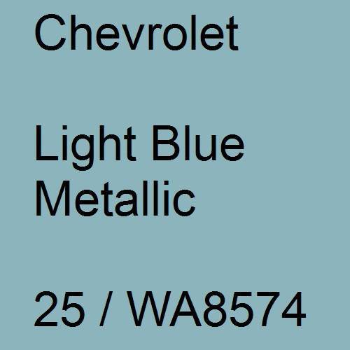 Chevrolet, Light Blue Metallic, 25 / WA8574.